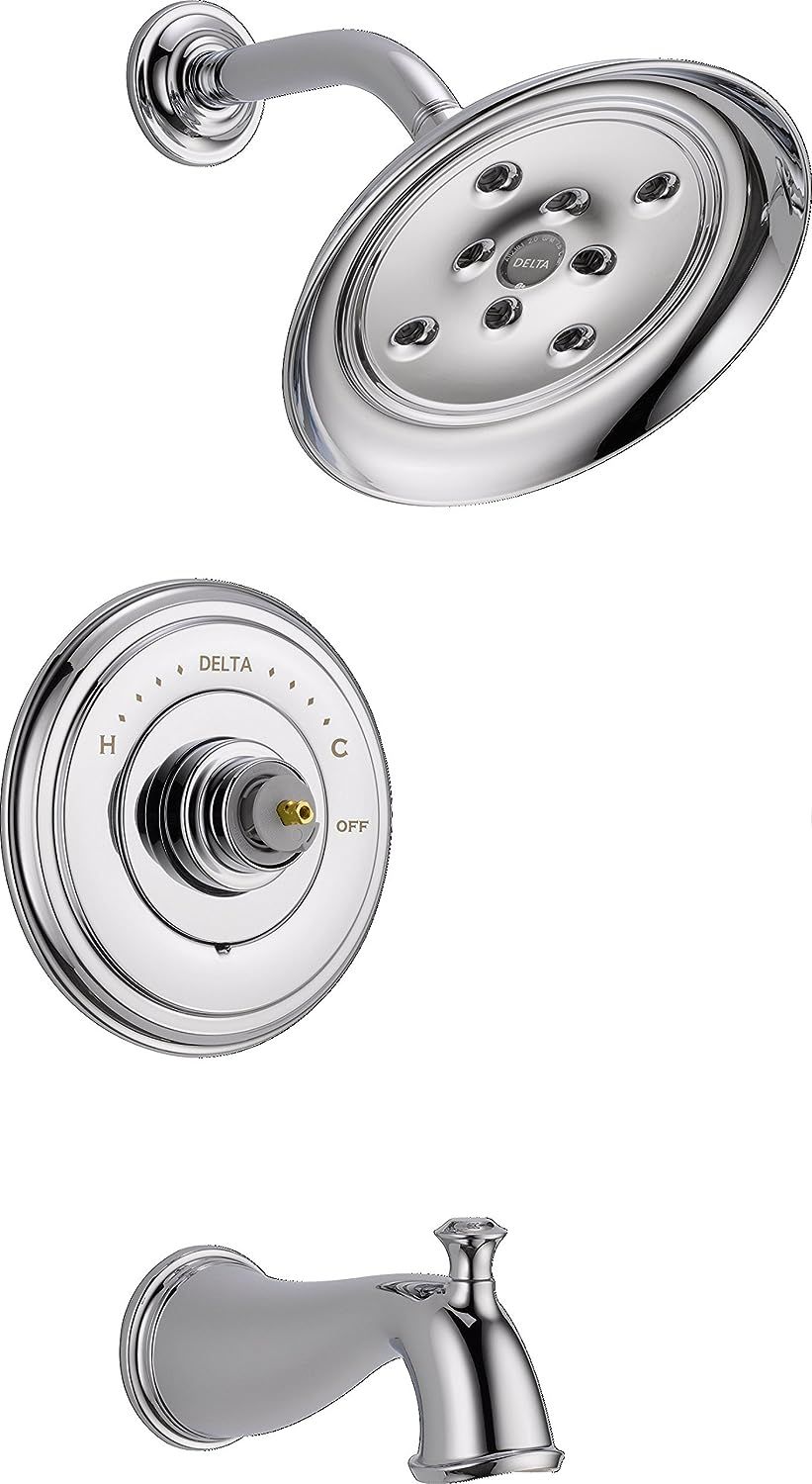 Delta T14497-LHP Cassidy 14 Series Bathtub & Shower Trim without Handle, Chrome | Amazon (US)