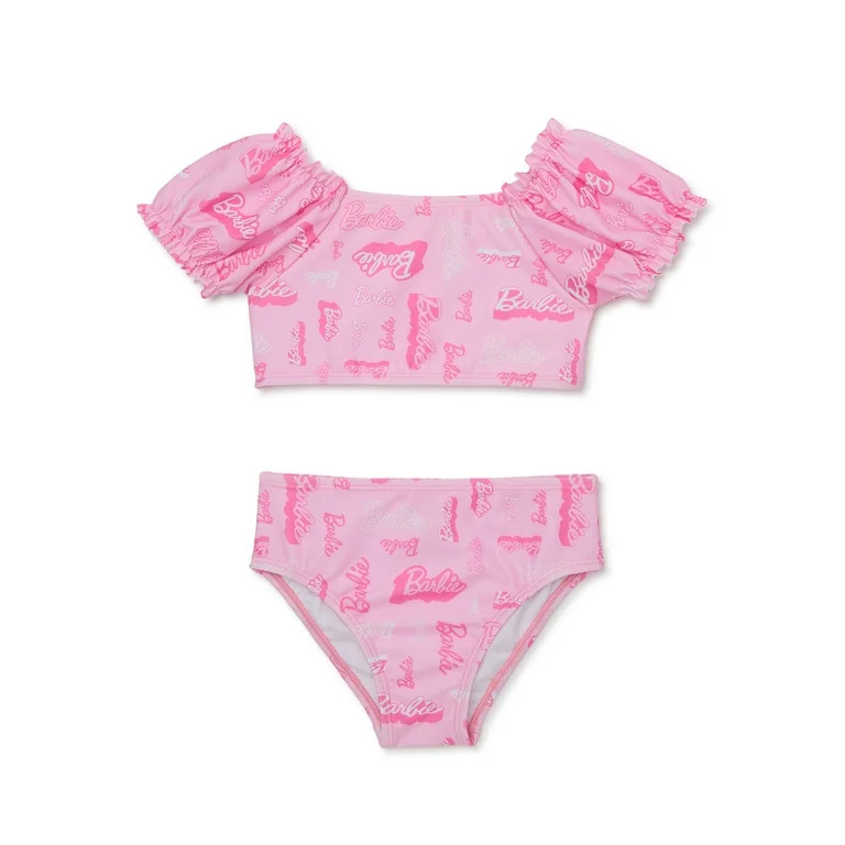 Barbie Toddler Girls Tankini Swim Set, 2-Piece, Sizes 12M-5T - Walmart.com | Walmart (US)
