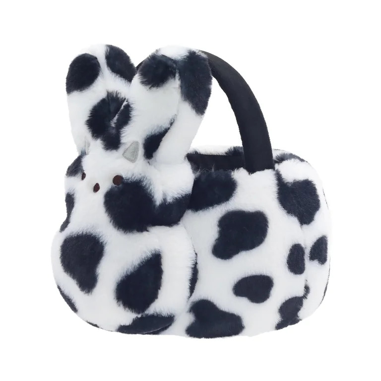 PEEPS® Bunny Spotted Cow Print Plush Easter Basket | Walmart (US)