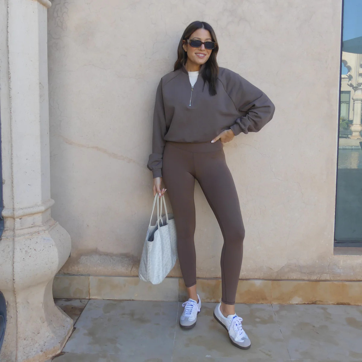 WRAPPED WAISTBAND LEGGINGS - MALT | WAT The Brand