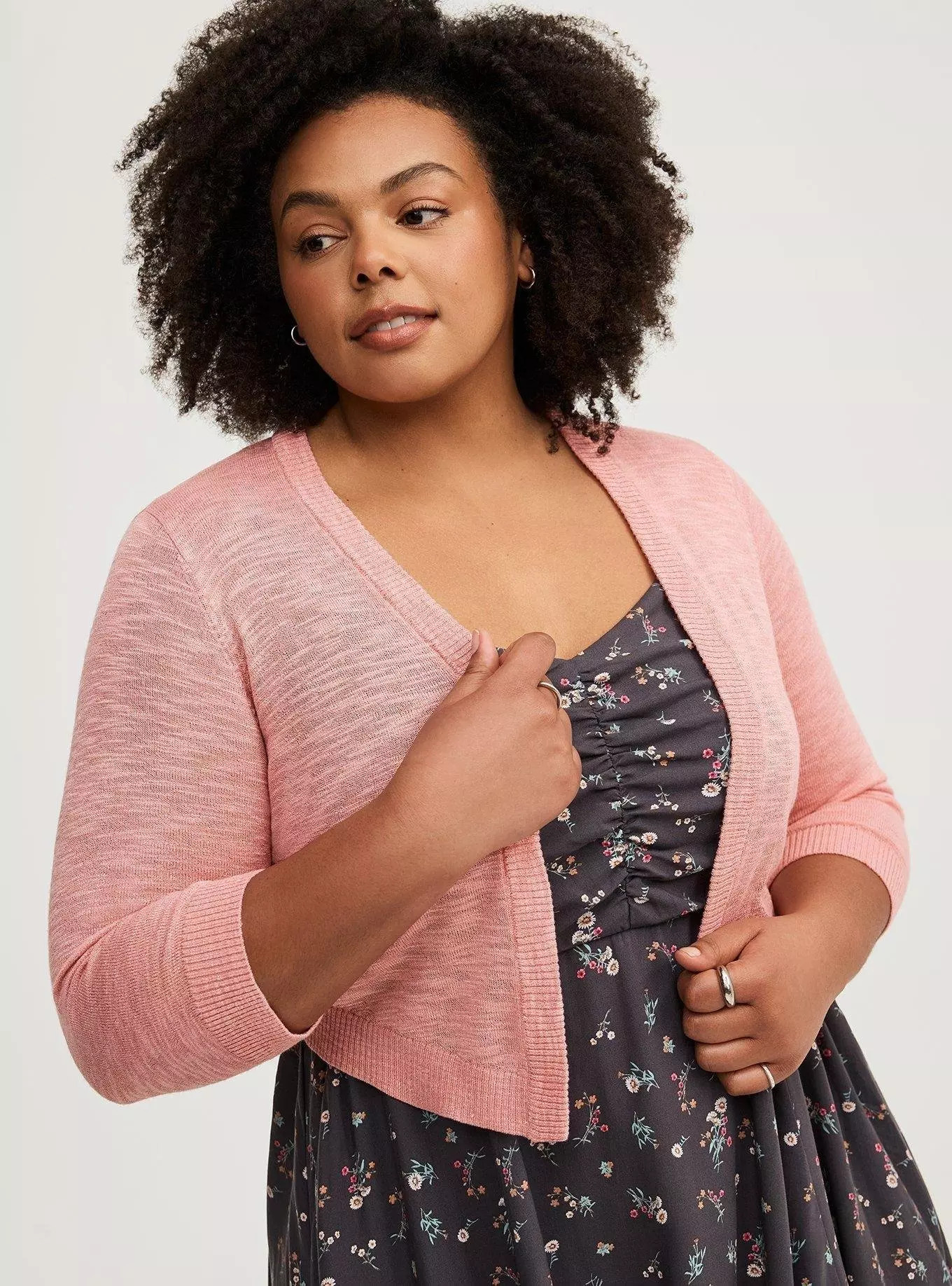 3/4 Sleeve Cropped Sweater Shrug | Torrid (US & Canada)