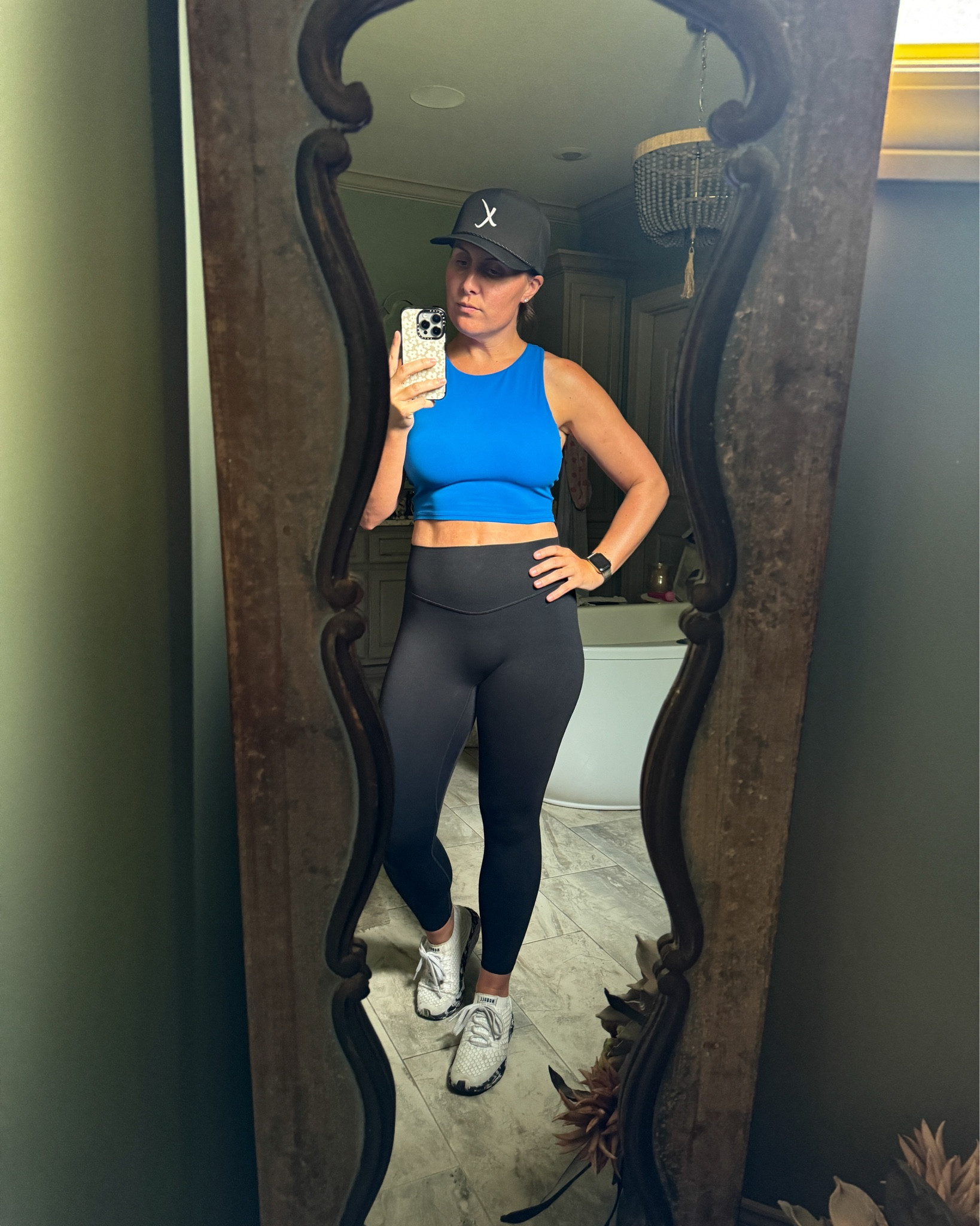 My current favorite workout outfit! I’ve been obsessed with Vitality leggings since I tried on my first pair. I even get irritated if they’re all in the laundry and I have to wear Lulu 🫣 and this affordable workout tank from Amazon makes me feel less guilty about splurging on my leggings! Plus, it’s got a built-in bra 🙌🏽