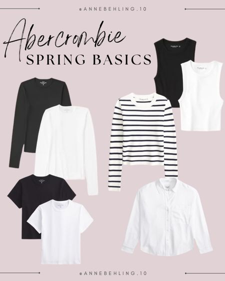 Spring basics from Abercrombie, favorite spring fashion finds from Abercrombie. 

#LTKfindsunder100 #LTKstyletip