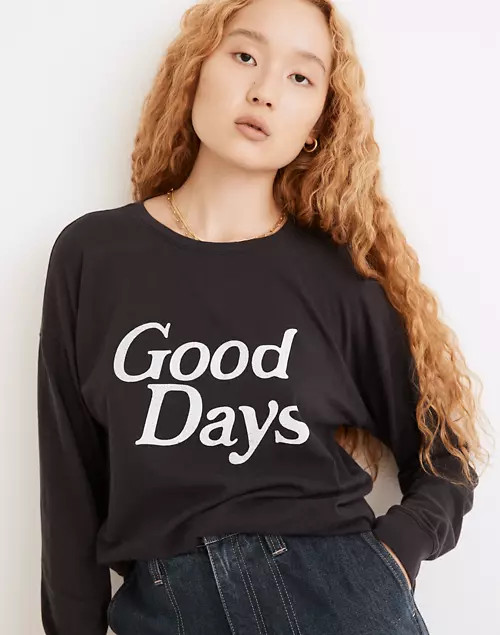 Good Days Graphic Softfade Cotton Long-Sleeve Tee | Madewell