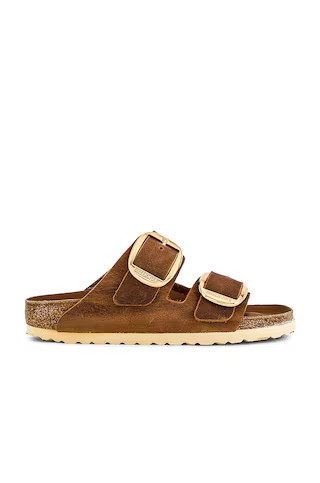 BIRKENSTOCK Arizona Big Buckle Sandal in Cognac from Revolve.com | Revolve Clothing (Global)