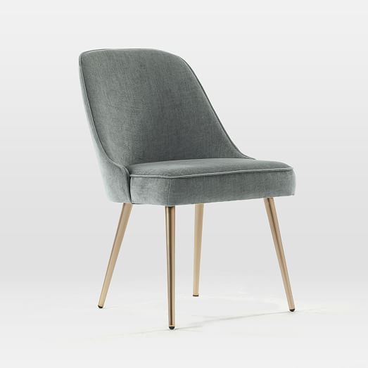Mid-Century Dining Chair - Stone White | West Elm (US)