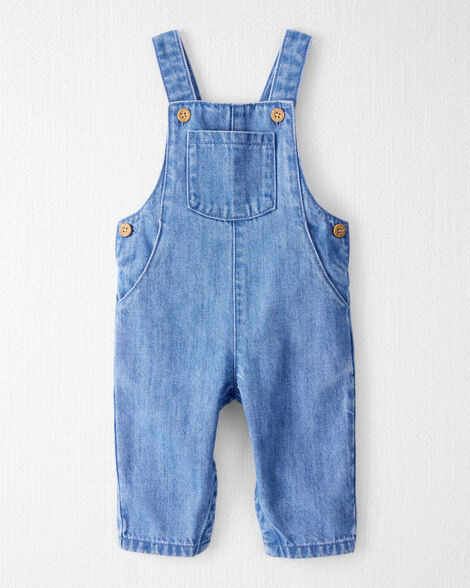 Baby Organic Cotton Denim Overalls | Carter's Inc