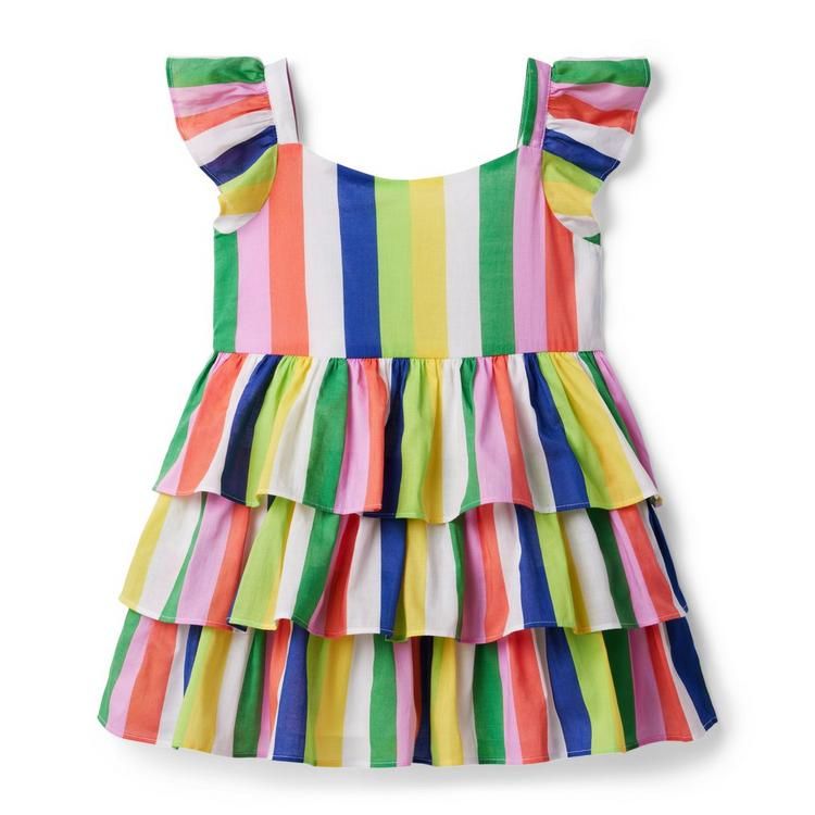 Kaavia James Rainbow Striped Dress | Janie and Jack