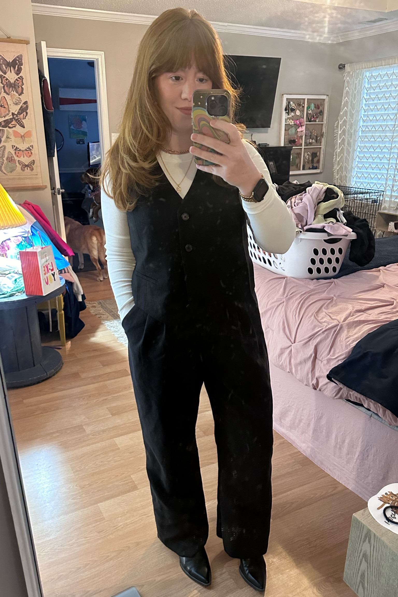 Love an outfit with a matching vest! 
This vest will pair nicely this spring and summer with black linen shorts. 

I have it with my favorite Abercrombie pants too. 
Wearing a 30 in the pants and medium in the vest. 

The vest is a bit oversized but not in the armpit area. Fits perfect!

#LTKmidsize #LTKSpringSale #LTKworkwear