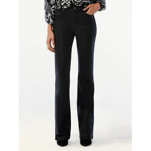 Scoop Women's High Rise Flare Jeans - Walmart.com | Walmart (US)