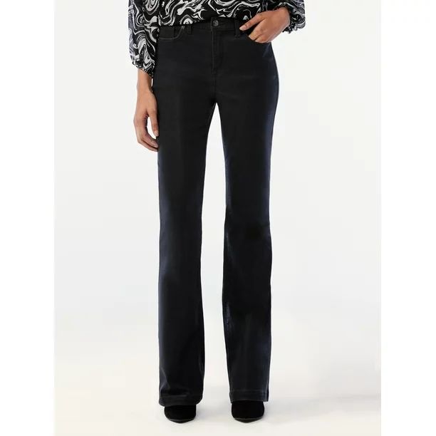 Scoop Women's High Rise Flare Jeans - Walmart.com | Walmart (US)