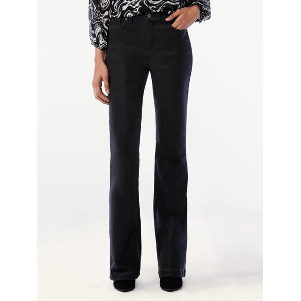 Scoop Women's High Rise Flare Jeans - Walmart.com | Walmart (US)