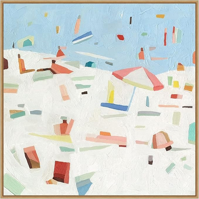 Amanti Art Framed Canvas Wall Art 30x30 Summer Confetti IV by Emma Scarvey, Framed Wall Art Canva... | Amazon (US)