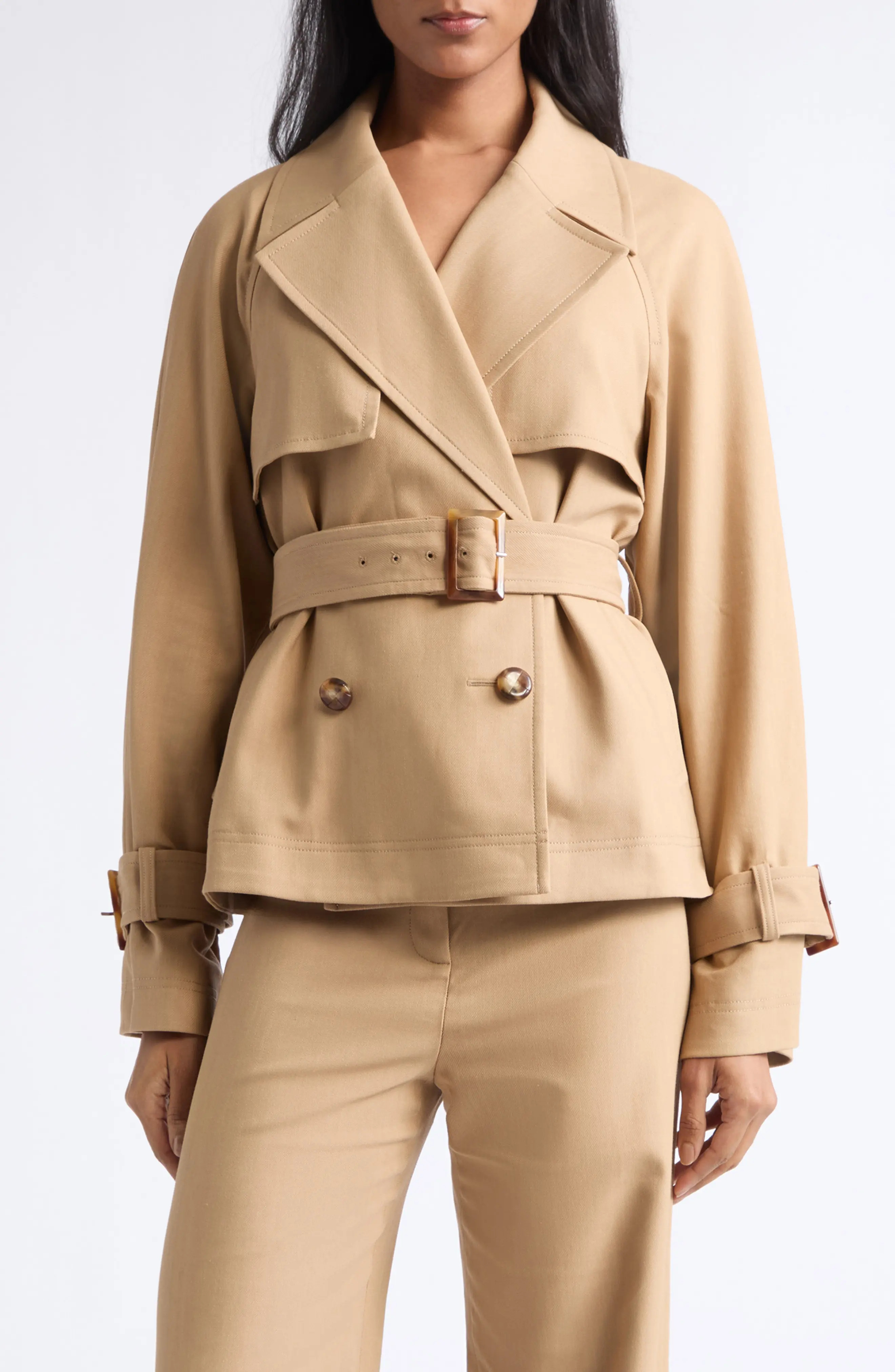 Veronica Beard Lazaro Dickey Jacket in Heritage Khaki at Nordstrom, Size X-Large | Nordstrom