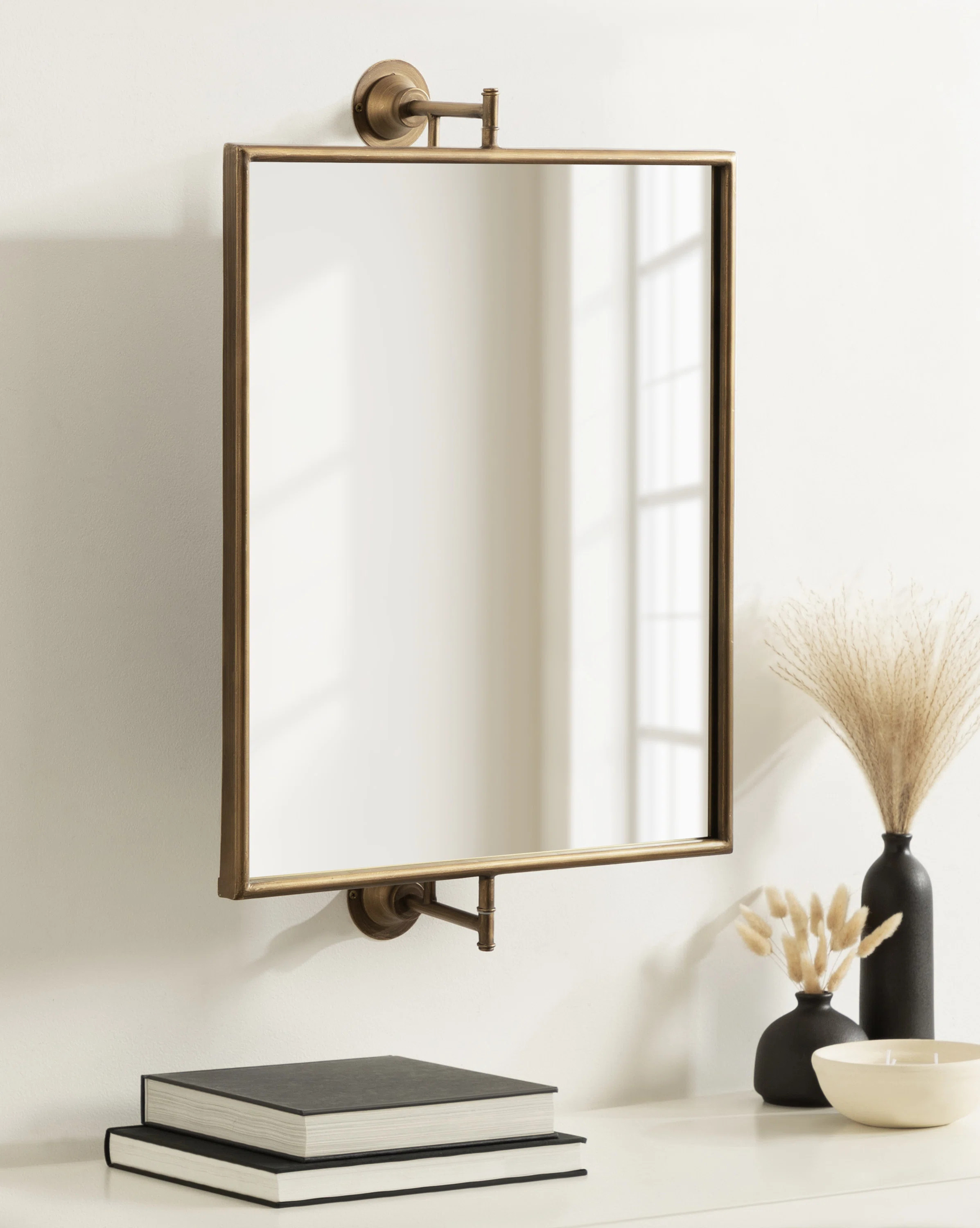Dunnell Rectangle Pivot Bathroom Wall Mirror | Wayfair North America