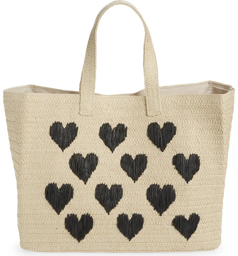 btb Los Angeles Be Mine Straw Tote | Nordstrom | Nordstrom