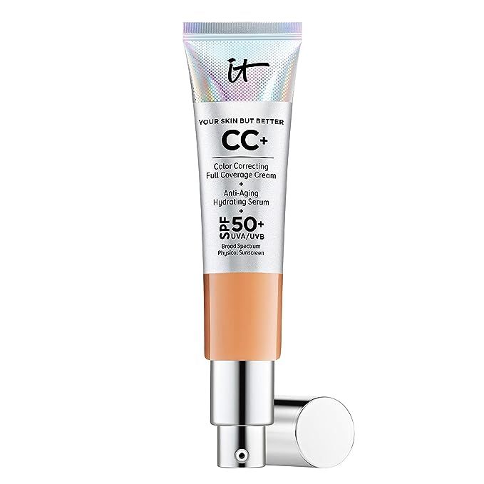 IT Cosmetics Your Skin But Better CC+ Cream, Tan (W) - Color Correcting Cream, Full-Coverage Foun... | Amazon (US)