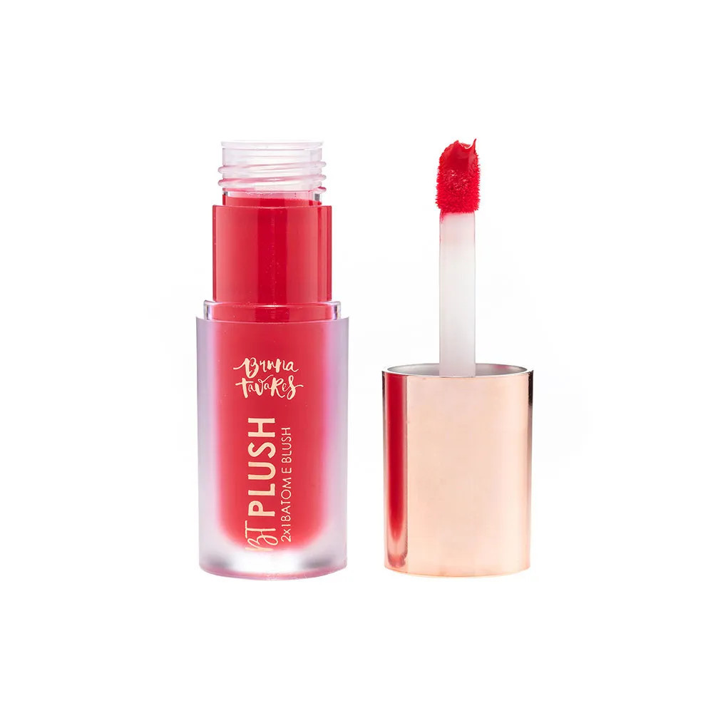 Batom Mousse Semi Matte Bruna Tavares BT Plush Ruby 6 g | Amobeleza (BR)