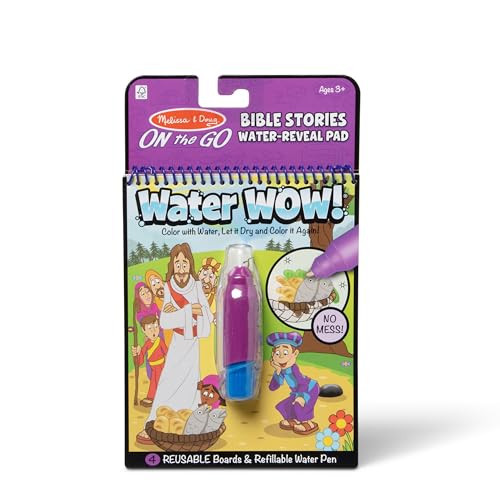 Melissa & Doug On the Go Water Wow! Water Reveal Pad: Bible Stories - Stocking Stuffers, Travel Toys For Toddlers, Mess Free Coloring Books For Kids Ages 3+ | Amazon (US)