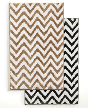 Hotel Collection Chevron 30" x 50" Bath Rug Bedding | Macys (US)
