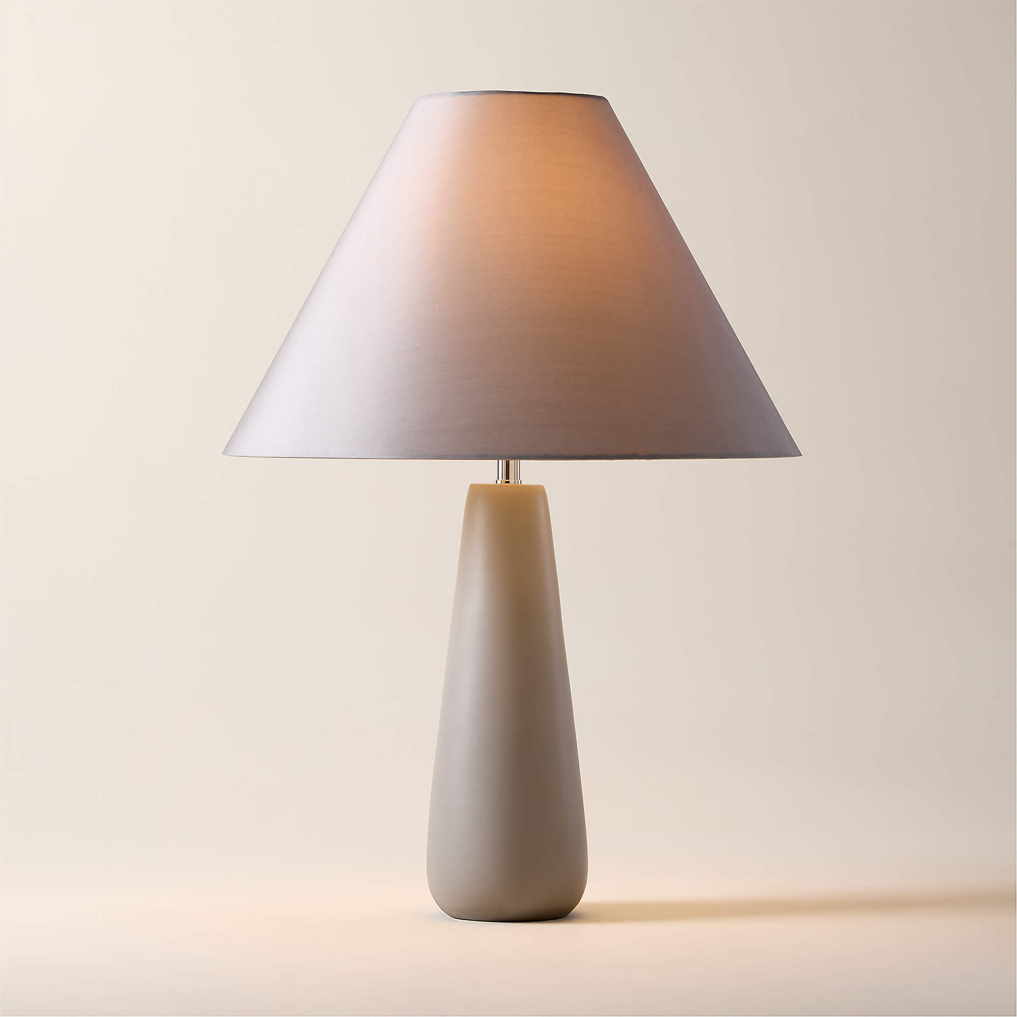 Polar Grey Cement Table Lamp + Reviews | CB2 | CB2