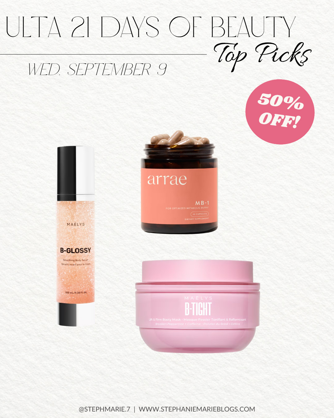 ULTA'S 21 DAYS OF BEAUTY SALE IS HERE ✨ These beauty favorites from Maelys and arrae! 

 #LTKOver40 #LTKSaleAlert #LTKBeauty