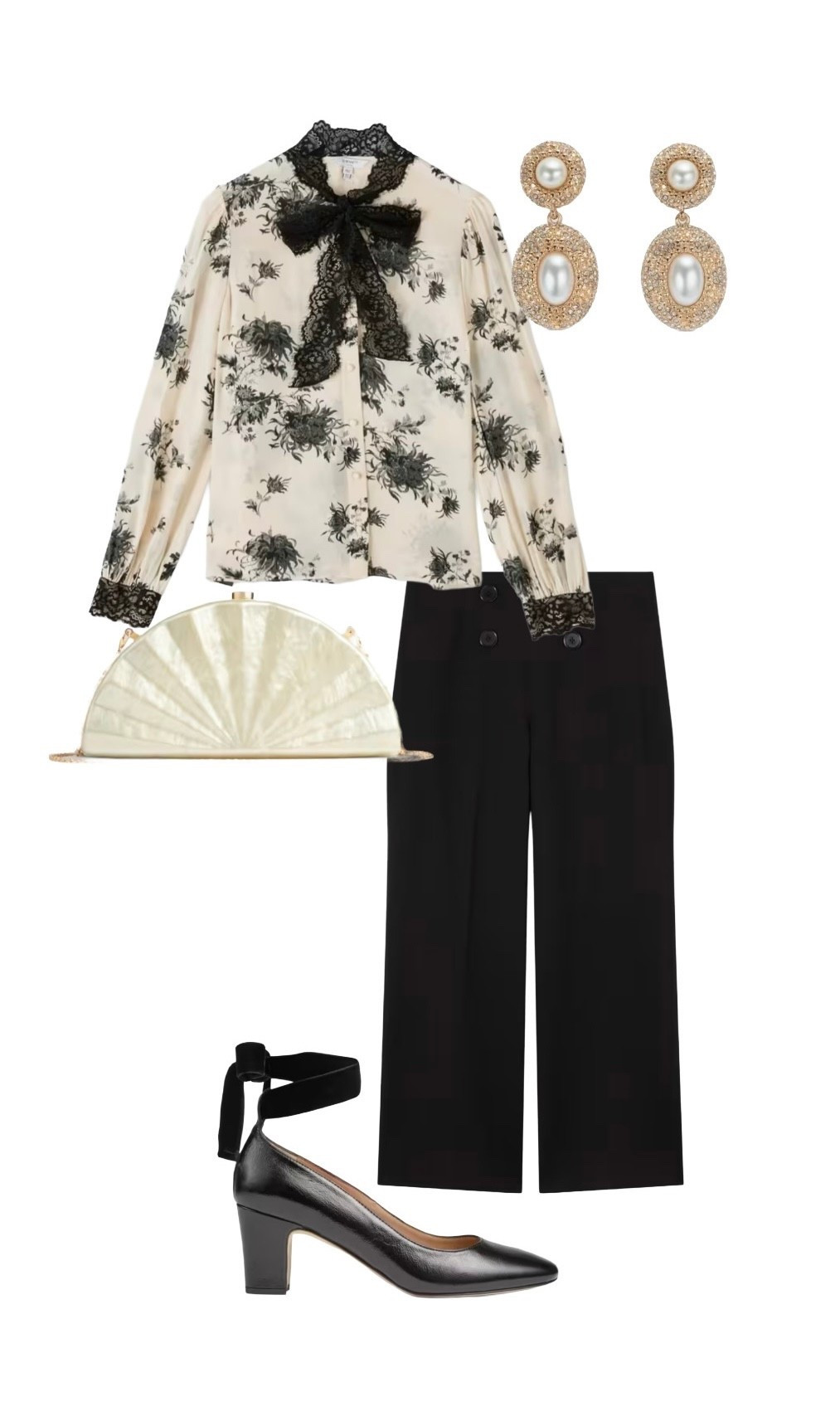Parisian Princess 👑 I love these ivory / black pieces from LK Bennett London - all in their amazing winter sale! 

Violetta Floral Birch / Black Lace Blouse

Polly Button Front Side Zip Black Trousers

Lorena Black Court Shoes

Sila Resin Clutch Bag

Valerie Stud Earrings

#LTKsale #LTKuk #LTKeurope