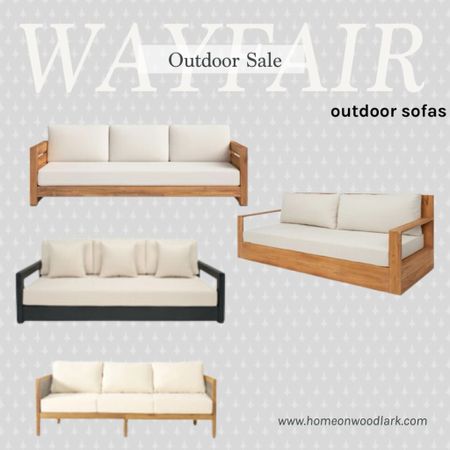 Wayfair Outdoor Sale:  outdoor sofas.  

Outdoor teak sofa.  Outdoor acacia sofa.  Outdoor furniture.  

#LTKsalealert #LTKSeasonal #LTKhome