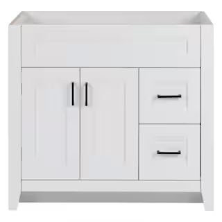 Home Decorators Collection Ridge 36 in. W x 22 in. D x 34 in. H Bath Vanity Cabinet without Top i... | The Home Depot