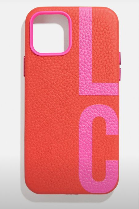 Custom red and pink leather phone case  

#LTKunder100