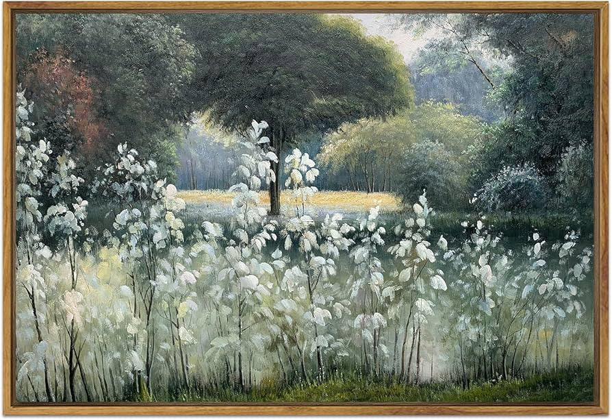 SHENIFY Landscape Canvas Wall Art Vintage Classical Framed Painting 24x36in Room Decor for Hallwa... | Amazon (US)