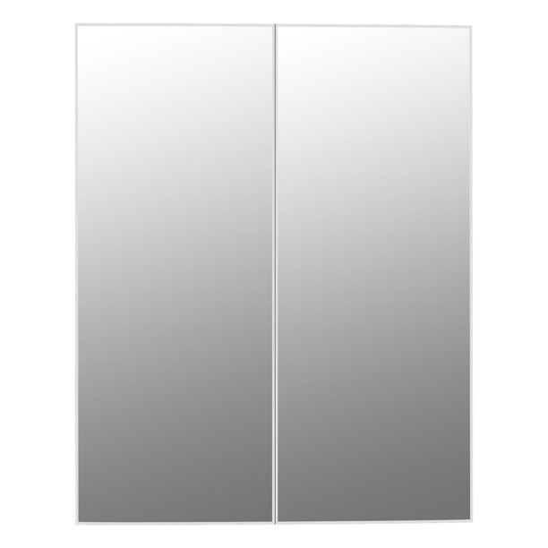 Zimtown Double Door Wall Mounted Bathroom Storage Cabinet Mirrored Medicine Cabinet Organizer for... | Walmart (US)