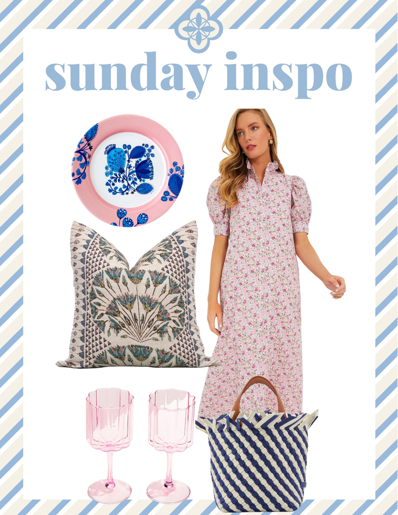 From blockprints to pillows, handbags to melamine plates, we have a little bit of everything in today’s Sunday Inspo.

#LTKStyleTip #LTKHome #LTKSeasonal