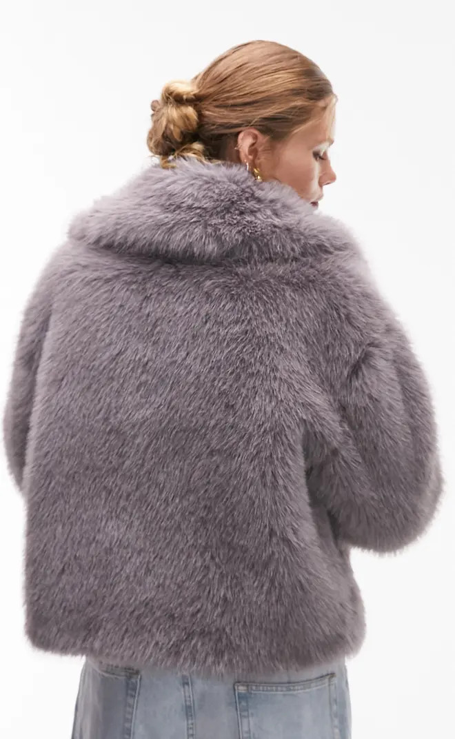 Crop Faux Fur Coat | Nordstrom