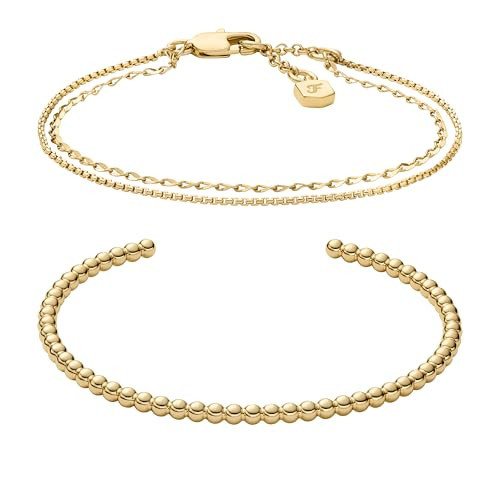 Fossil Women's Gold-Tone Brass Bracelet Gift Set (Model: JA7293SET) | Amazon (US)