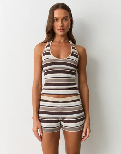 Stripe Knit Halter Top | Glassons (Australia)