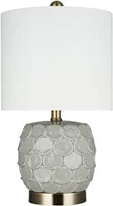 Amazon Brand – Stone & Beam Contemporary 2-Tone Textured Ceramic Table Lamp, LED Bulb Included,... | Amazon (US)