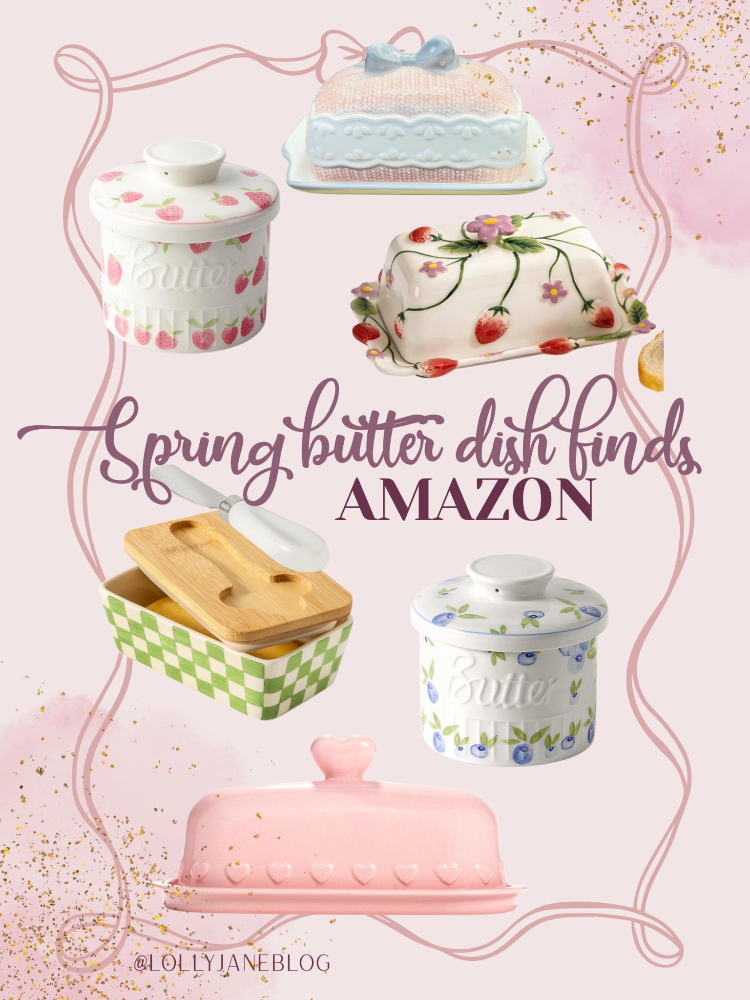 Spring butter dish finds! 🧈💕🫶🏻 

#LTKHome #LTKSeasonal #LTKSpringSale