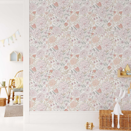 Romantic Meadow Removable Wallpaper