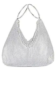 olga berg Shar Mesh Convertible Bag in Silver from Revolve.com | Revolve Clothing (Global)