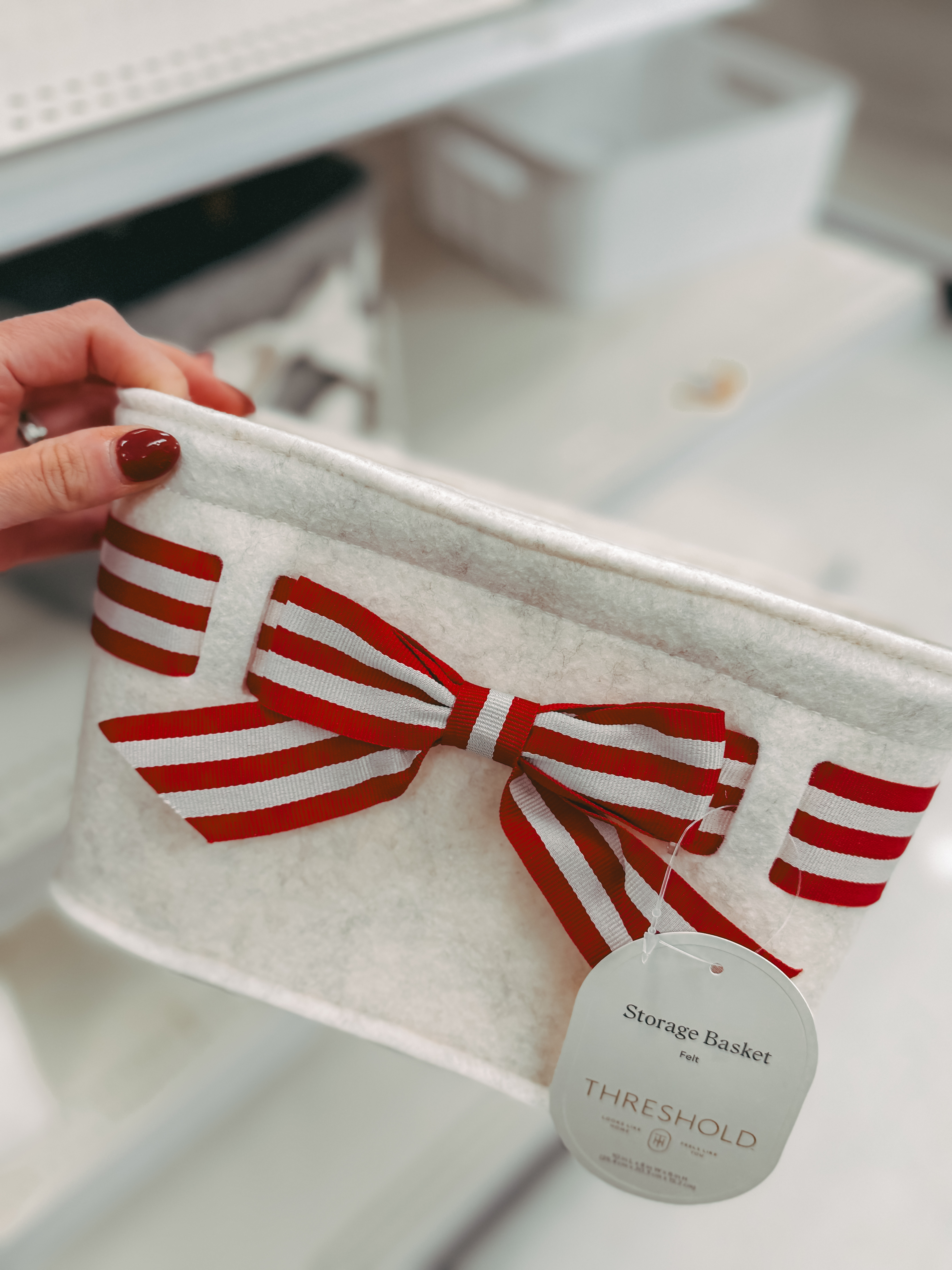 This cute storage basket from Target would make a great gift basket for all your Holiday gifting! Available in two colors. 

 #LTKGiftGuide #LTKHoliday #LTKSeasonal