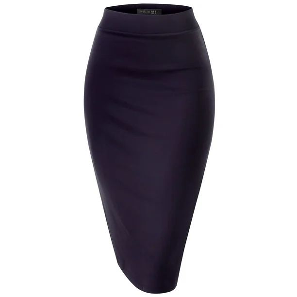 Thanth Womens Waist Band Streychy Solid Pencil Skirt(Plus Size Available) | Walmart (US)