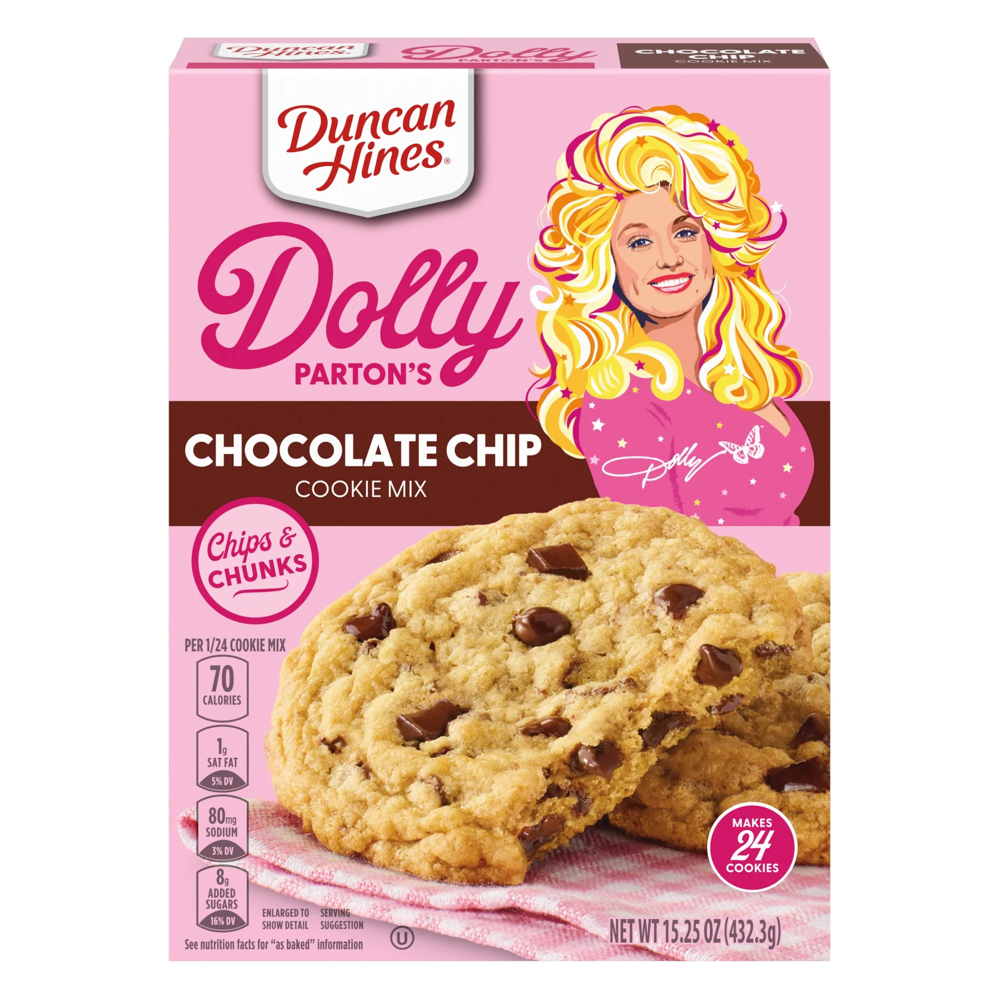 Duncan Hines Dolly Parton's Chocolate Chip Cookie Mix, 15.25 oz. | Walmart (US)