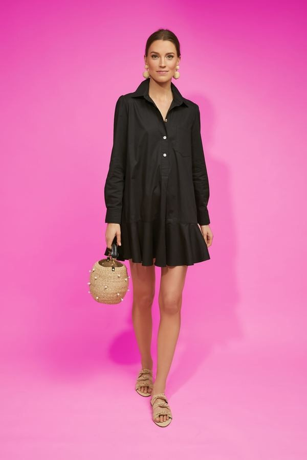 Black Callahan Shirt Dress | Tuckernuck (US)