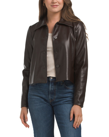 Faux Leather Jacket | TJ Maxx