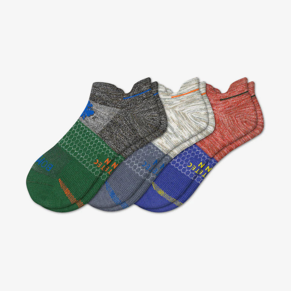 Men's Lightweight Running Ankle Sock 3-Pack | Bombas