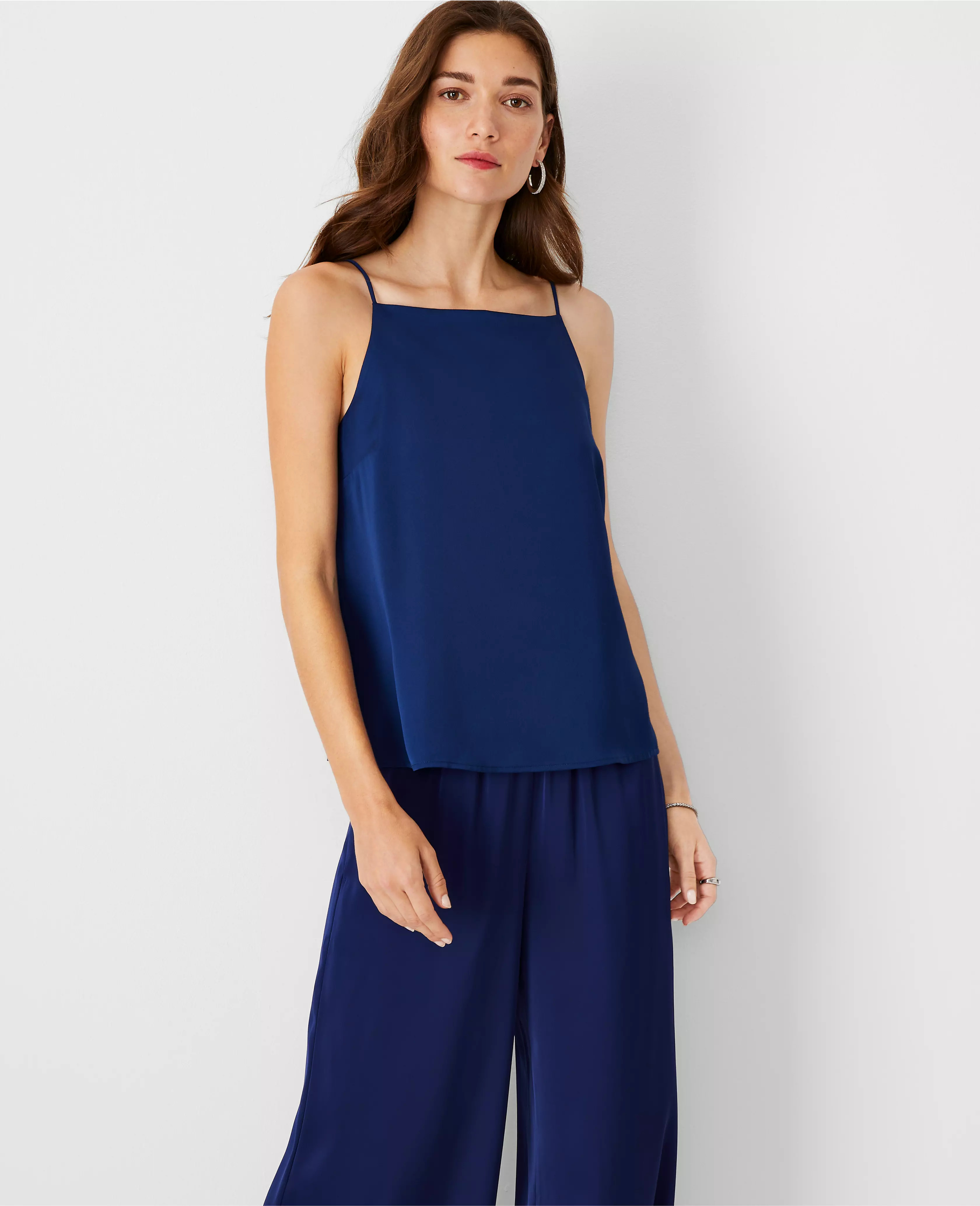 Strappy Square Neck Tank Top | Ann Taylor (US)