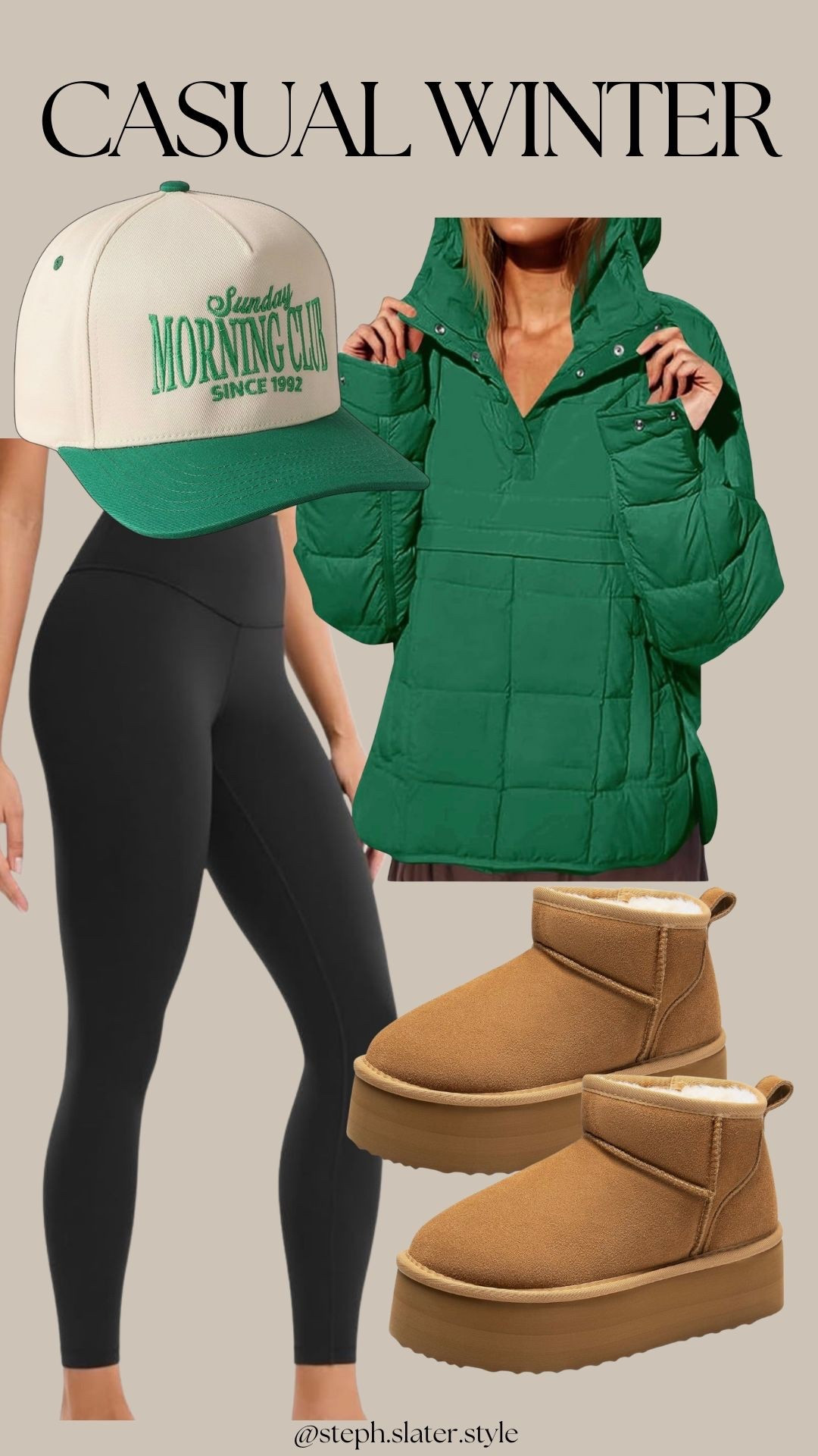 Cute and comfy casual winter look  

#LTKootd #LTKmomlife #LTKSeasonal