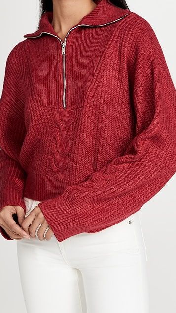 Bailey Cable Half Zip Sweater | Shopbop