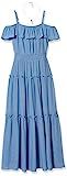 Amy Byer Girls' Off The Shoulder Maxi Dress, Blue, 8 | Amazon (US)